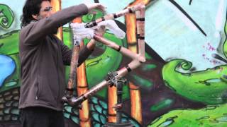 How to build a bamboo bike in 6 minutes Ozon Cyclery [upl. by Gustaf]