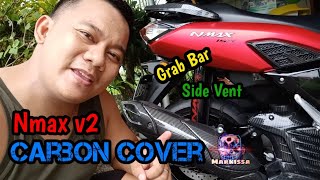 Grab bar  Side Vent  Nmax V2  Nmax 2022  Carbon Accessories [upl. by Pharaoh988]