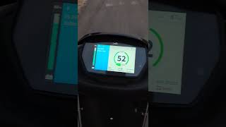 TVs electric scooter eco top speed test vairalshorts tvsiqubeelectric [upl. by Trout]