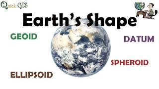 Earth s Shape  Geoid Ellipsoid  Datum [upl. by Gurney]