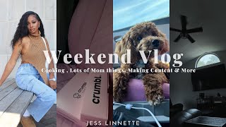 Weekend Vlog Cooking Lots of Mom things Creating Content amp More [upl. by Aenert793]