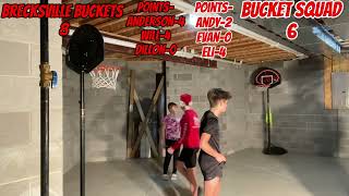 Brecksville Buckets Vs Bucket Squad game 3 INSANE BASKETBALL LEAGUE [upl. by Jacquelyn]