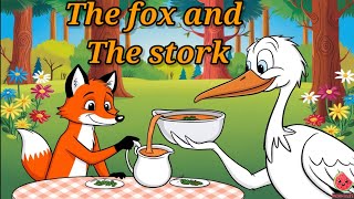 The fox and the stork  A lesson in fairness  Moral story for kids English story short story [upl. by Ntsuj]