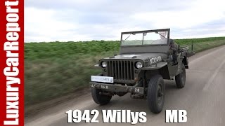 1942 Willys MB Military Jeep  Detailed Walkaround Review and Test Drive [upl. by Naujaj]