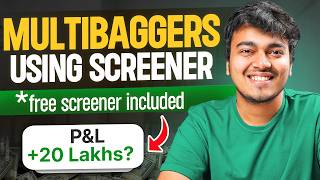 Learn to find MULTIBAGGERS with free scanner  Screener [upl. by Nariko]