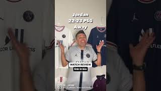 JORDAN 202223 PSG AWAY SHIRT REVIEW  LINK IN THE DESCRIPTION [upl. by Ilek]