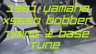 Yamaha XS650 Timing and Tune [upl. by Horwitz184]