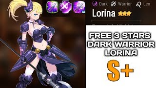 EPIC SEVEN HOW TO GET LORINA  FREE 3 STARS DARK HERO [upl. by Cathy]