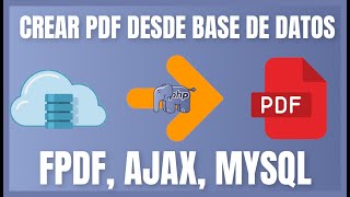 Crear PDF 📑 desde BASE DE DATOS usando FPDF Crear los reportes desde tu sitio web [upl. by Mcnully]