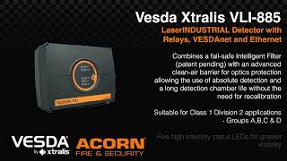 Vesda Xtralis VLI885 LaserINDUSTRIAL Detector with Relays VESDAnet and Ethernet  Acorn Fire [upl. by Isyed]