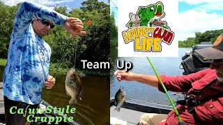 Cajun Style Crappie and Love the Cajun Life team up for a sacalait fishing trip [upl. by Welsh]