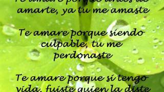 Te amare Abraham Velazquez LETRA [upl. by Alika813]