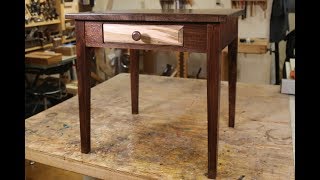 Making a Walnut end table with a spalted maple drawer [upl. by Kenelm]