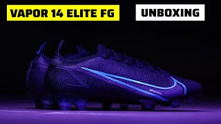 Nike Mercurial Vapor 14 Elite FG Black Pack Unboxing [upl. by Eva]