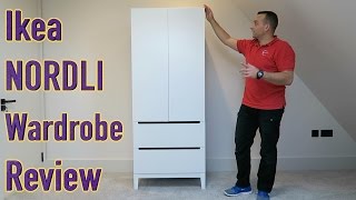 IKEA Wardrobe Nordli white Review [upl. by Adnar]