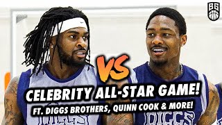 Stefon Diggs BATTLES Trevon Diggs in CELEBRITY ALLSTAR GAME Quinn Cook amp Montrezl Harrell GO OFF [upl. by Sesilu238]