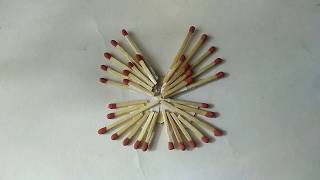 Matchstick butterfly  Matchstick crafts [upl. by Belayneh]