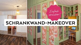 Vom Kleiderschrank zur stylischen Wandlösung DIY Makeover mit Grün amp Matcha 🌿✨ [upl. by Catlaina]