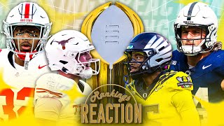 How far do Miami Georgia drop Can Colorado Make the CFP  Rankings Reaction 🏈 [upl. by Vincelette369]