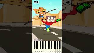 Max and Simba Running With Bigger and Bigger Pizza Box MaxDesignPro  Piano Tutorial [upl. by Critchfield540]