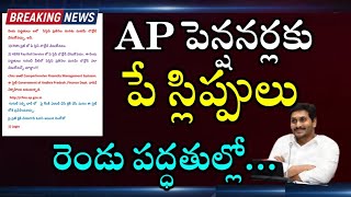 ఏపీ పెన్షనర్లకు పేస్లిప్పులు రెండు పద్ధతుల్లో  AP Pensioners Pay slip download process [upl. by Recnal]