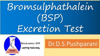 Bromsulphthalein BSP Excretion Test Rose Bengal Dye TestLiver Function Tests LFT Biochemistry [upl. by Atteyek]