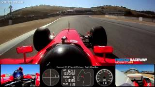 Ferrari Racing Days Laguna Seca  F1 Clienti Driver Bud Moeller  Session 1  Fast Lap [upl. by Nurse176]