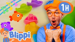 Colorful Toy Boat Song  More Blippi Vehicles  Educational Songs For Kids [upl. by Gnuhc22]