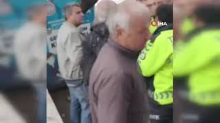 Görev başındaki polise yumrukla saldırdı [upl. by Ennazzus]