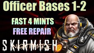 War Commander Skirmish Kill it Fast Officer Base 12 Free Repair Rubi On [upl. by Bernelle]