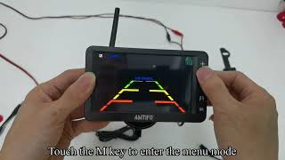 AMTIFO A6 Wireless Backup Camera System Pair Video [upl. by Guimar511]