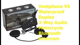 Vnetphone V6  Best 6 Riders Helmet Intercom System [upl. by Cailly981]