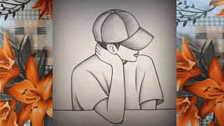 how to draw a boy  easy pencil shading Drawing for beginners  step by step easy drawing [upl. by Irap827]