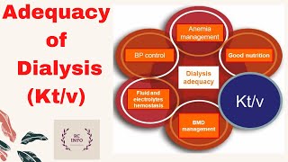 Ktv Ktv of dialysis Ktv dialysis calculation Adequacy of dialysis Ktv of hemodialysis [upl. by Gothar]