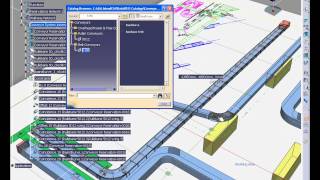 CATIA V5 Plant Layout with Conveyor Lines [upl. by Aikrehs269]