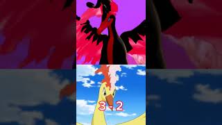 Moltres vs Galarian Moltres pokemon battle short [upl. by Cynthy]