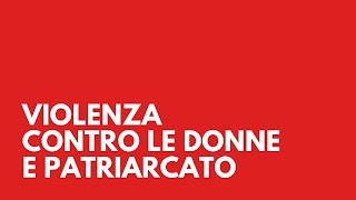 Violenza Contro Le Donne E Patriarcato  Gian Matteo Corrias [upl. by Penelope]