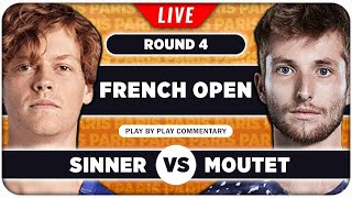 SINNER vs MOUTET • French Open 2024 • LIVE Tennis PlaybyPlay Stream [upl. by Ettenowtna]