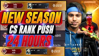 24HOURS CS RANK PUSH😱NEW SEASON 🥰IN LIVE FREE FIRE freefireliveshortsfeedfreefireskyfflive [upl. by Letnuhs541]