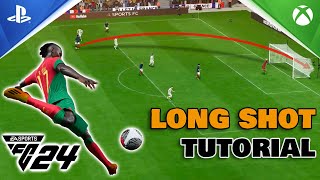 EA SPORTS FC™ 24 LONG SHOT TUTORIAL  PLAYSTATION amp XBOX [upl. by Raval505]