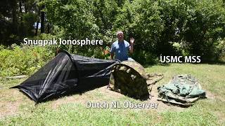 Bivvy bag versus hooped bivvy versus bivvy tent  the snugpak ionosphere [upl. by Aerdnac]