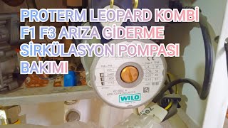 proterm leopard kombi F1 F3 arıza giderme sirkülasyon pompası bakımı [upl. by Gibe]