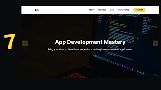 Design A Responsive Modern Website Using HTML CSS amp JavaScript Part 7 [upl. by Llenna]