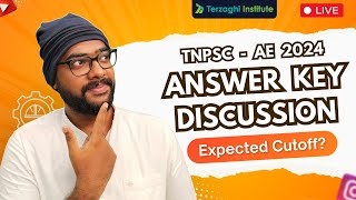 Combined technical service exam 2024 keyTNPSC AE  2024 Answer Key Discussion🔥  Terzaghi Institute [upl. by Halima]