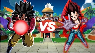 Super Saiyan 4 Goku Vs Super Saiyan 4 Vegeta Battle of the Saiyans [upl. by Neelasor]