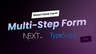 Creating a MultiStep Form in Nextjs 13 TypeScript and React Hook Form [upl. by Ytsanyd]