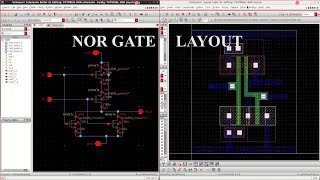 Cadence Virtuoso Layout of NOR Gate  Part2 [upl. by Aniteb]