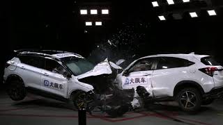 Crash Honda VEZEL into Geely Binyue The cartocar tests what might happen [upl. by Benil]