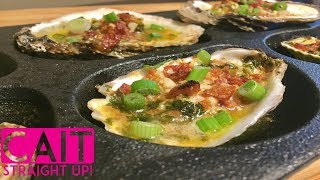 Charbroiled Oysters Recipe  Cait Straight Up [upl. by Lesko]