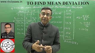 Class 11 Maths Find mean deviation about mean and median [upl. by Oreste]